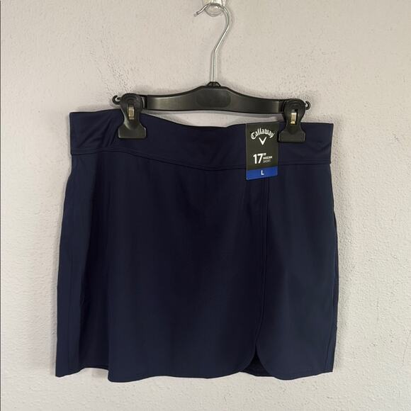 NWT Callaway Women Navy Pickleball/Tennis Skort with 17" Inseam size Large - Picture 1 of 7